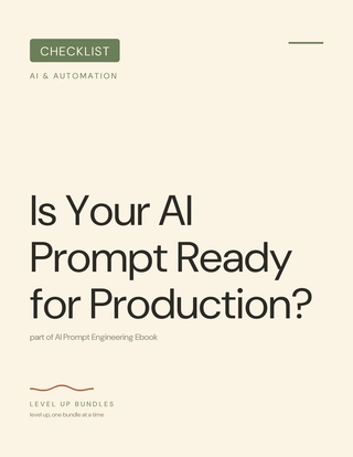 Is Your AI Prompt Ready for Production?