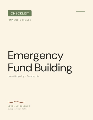 Emergency Fund Building