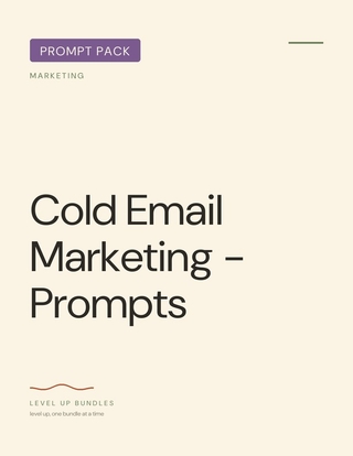 Cold Email Marketing - Prompts