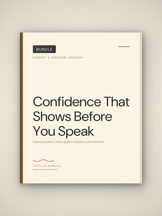 Confidence That Shows Before You Speak