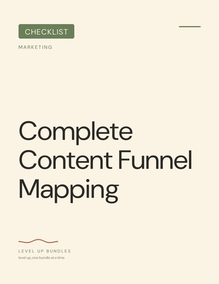 Complete Content Funnel Mapping