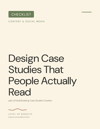 Design Case Studies That People Actually Read
