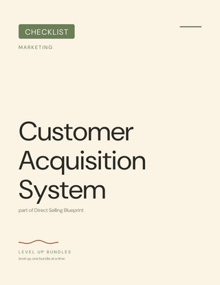 Customer Acquisition System
