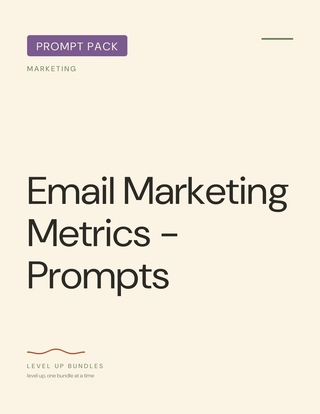 Email Marketing Metrics - Prompts