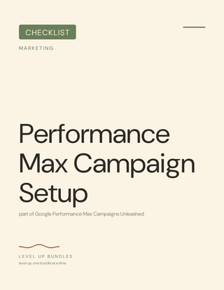 Performance Max Campaign Setup