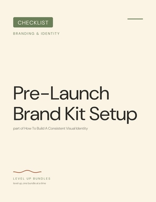 Pre-Launch Brand Kit Setup