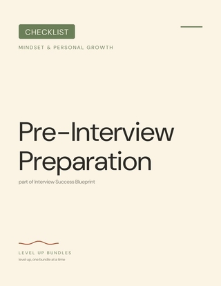 Pre-Interview Preparation