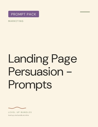 Landing Page Persuasion - Prompts