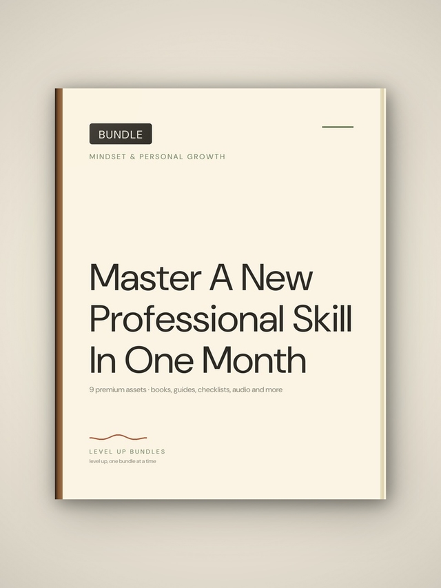 Master A New Professional Skill In One Month