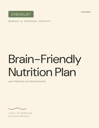 Brain-Friendly Nutrition Plan
