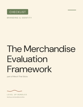 The Merchandise Evaluation Framework