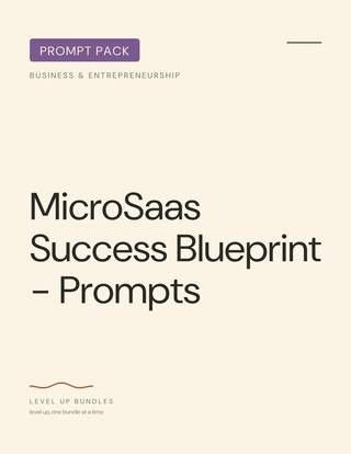MicroSaas Success Blueprint - Prompts
