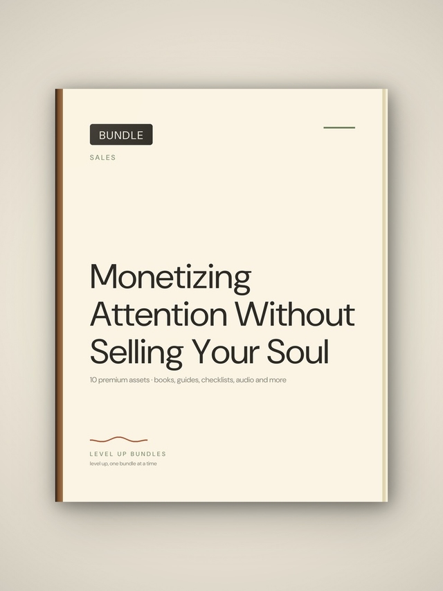 Monetizing Attention Without Selling Your Soul