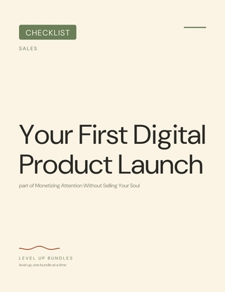 Your First Digital Product Launch