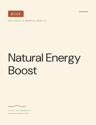Natural Energy Boost - Ebook