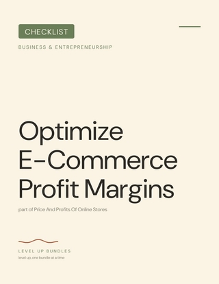 Optimize E-Commerce Profit Margins