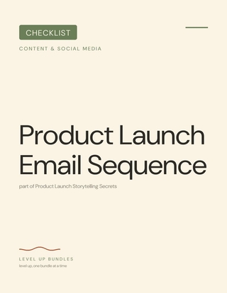 Product Launch Email Sequence