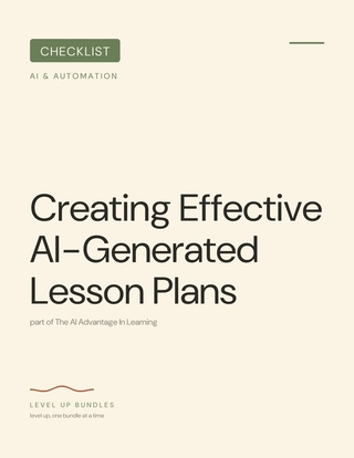 Creating Effective AI-Generated Lesson Plans