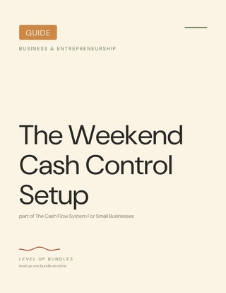 The Weekend Cash Control Setup