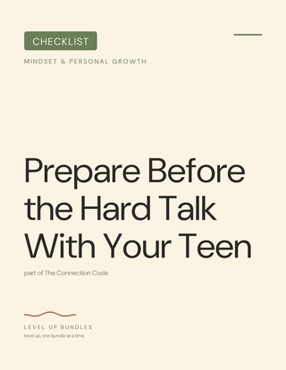 Prepare Before the Hard Talk With Your Teen