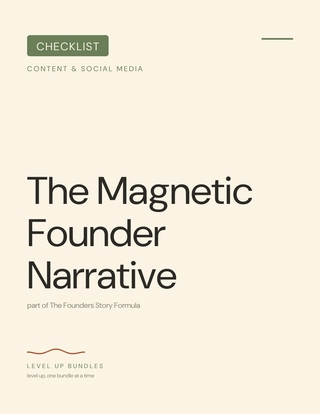 The Magnetic Founder Narrative