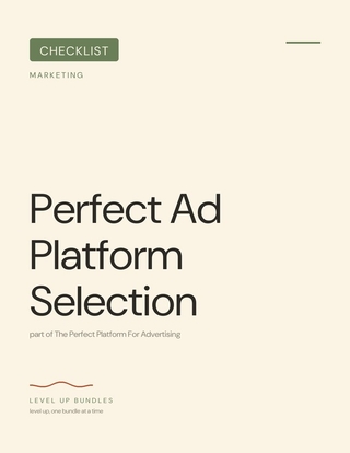Perfect Ad Platform Selection