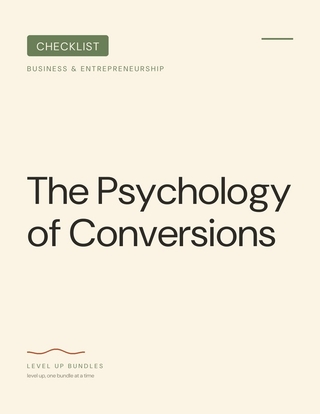 The Psychology of Conversions - Checklist