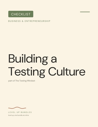 Building a Testing Culture
