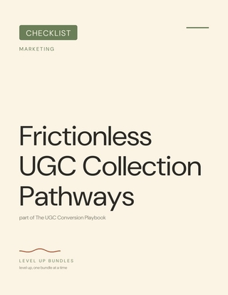 Frictionless UGC Collection Pathways