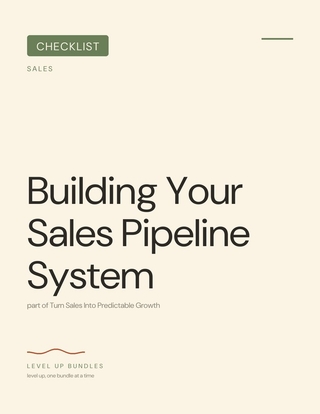 Building Your Sales Pipeline System