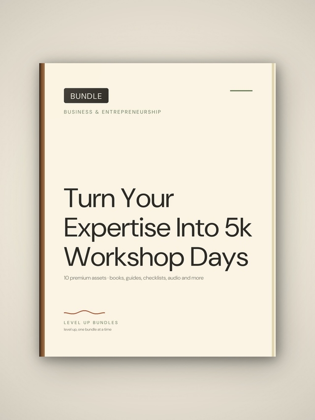 Turn Your Expertise Into $5K Workshop Days