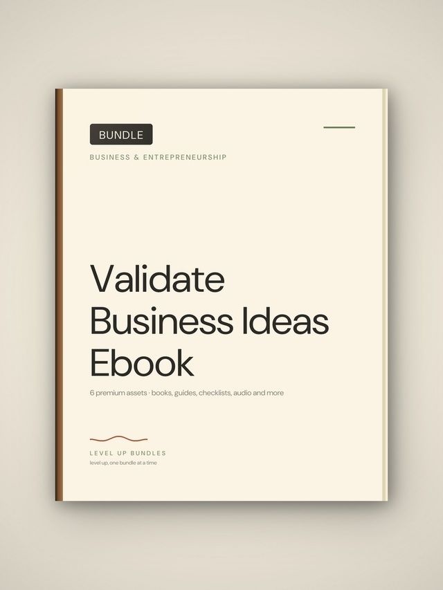 Validate Business Ideas Ebook