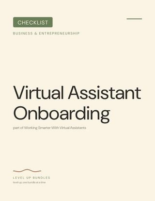 Virtual Assistant Onboarding