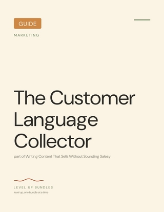 The Customer Language Collector